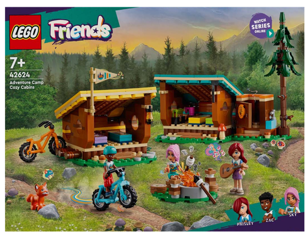Изображение Конструктор с 7 лет 42624 Лего друзья домики в летнем лагере Лего к/у, 1 шт