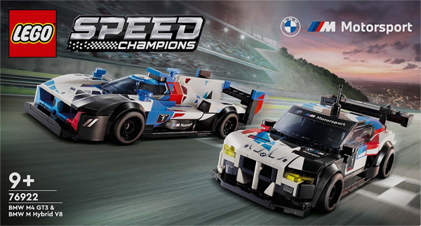 Изображение Конструктор с 9 лет 76922 Лего спид чемпионс бмв m4 gt3 и m гибрид v8 Лего к/у, 1 шт