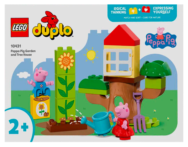Изображение Конструктор с 2 лет 10431 Лего дупло свинка пеппа сад и домик Лего к/у, 1 шт