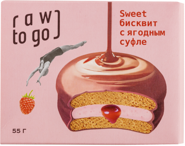 Изображение Бисквит Рав ту гоу ягодное суфле Ду ит кор, 55 г