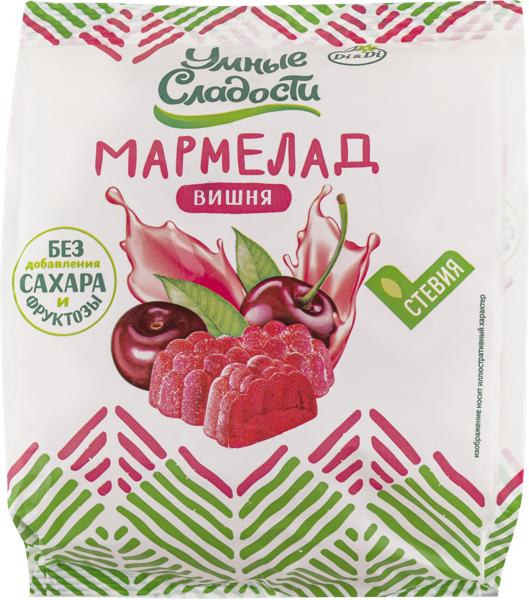 Изображение Мармелад без сахара Умные сладости вишня Ди энд Ди м/у, 150 г