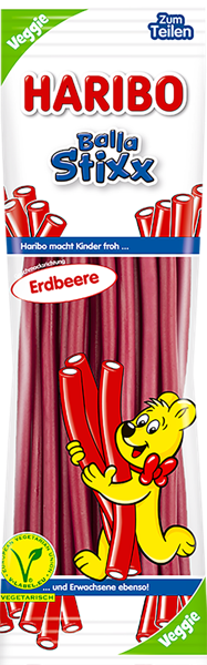 Изображение Мармелад жевательный Харибо Балла Стикс клубника Харибо м/у, 200 г