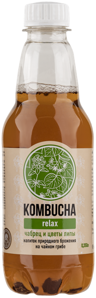 Изображение Напиток газ Абсолют Нэйчер Комбуча липа чабрец Живые соки п/б, 0,35 л