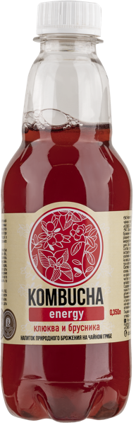 Изображение Напиток газ Абсолют Нэйчер Комбуча Клюква Брусника Живые соки п/б, 0,35 л