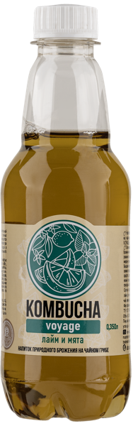 Изображение Напиток газ Абсолют Нэйчер Комбуча лайм мята Живые соки п/б, 0,35 л