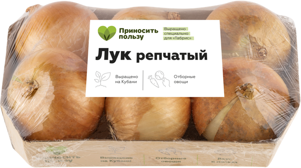 Изображение Корнеплод Табрис лук репчатый Кубанские поля подложка, 6 шт