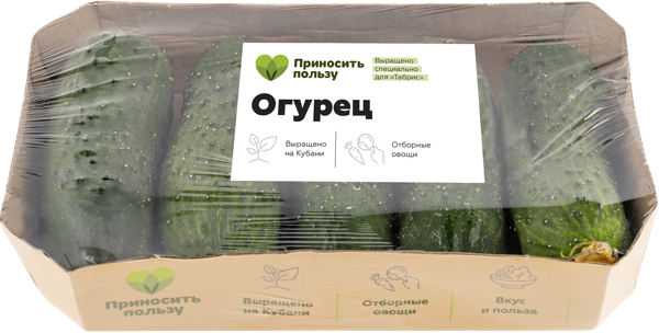 Изображение Овощ короткоплодный Табрис огурец Кубанские поля подложка, 5 шт