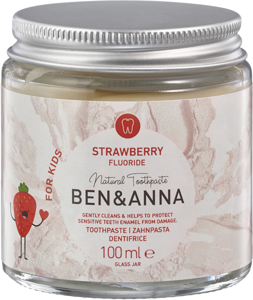 Изображение Зубная паста детская Бен энд анна клубника Джиэм Нейче к/у, 100 мл