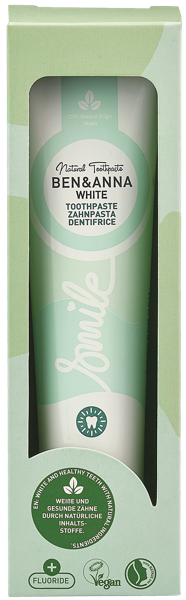 Изображение Зубная паста отбеливающая Бен энд анна уайт Джиэм Нейче к/у, 75 мл