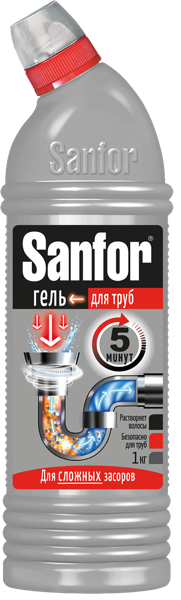 Изображение Средство от засоров Санфор 5 минут Ступинский Химический Завод п/у, 750 мл