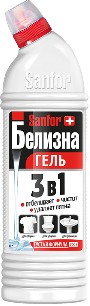 Изображение Средство для унитаза Санфор белизна 3в1 Ступинский Химический Завод п/у, 700 мл