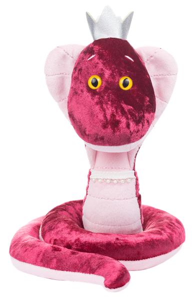 Изображение Мягкая игрушка 20 см Макси тойз змейка огненная Джангсу Сохо , 1 шт