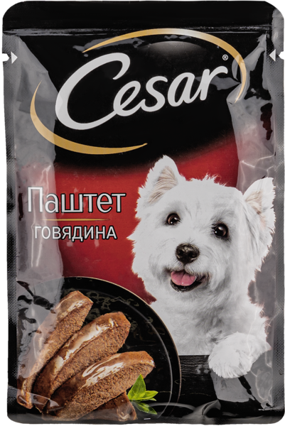Изображение Корм для собак Цезарь паштет говядина Марс м/у, 80 г