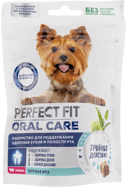 Изображение Лакомство для собак Перфект Фит орал кея говядина мята Марс м/у, 90 г