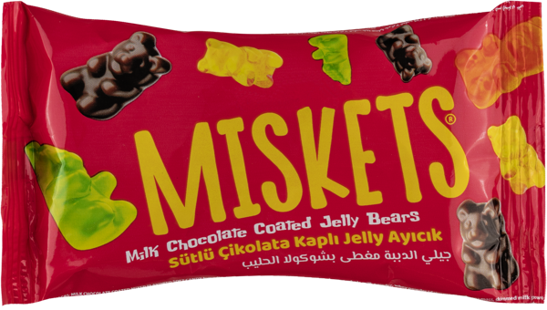 Изображение Мармелад в шоколадной глазури Мискетс мишки Пакель м/у, 20 г