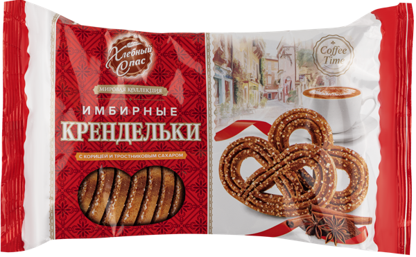 Изображение Печенье сдобное Хлебный спас крендельки имбирные Диал-К м/у, 320 г