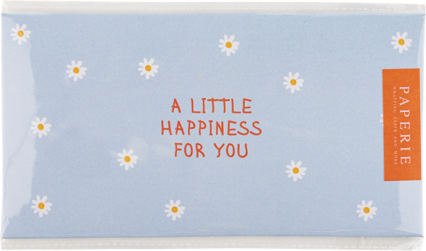 Изображение Конверт для денег Папери ромашки голубой Борус м/у, 1 шт