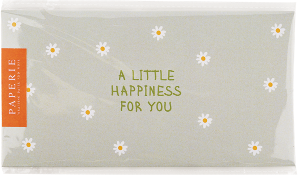 Изображение Конверт для денег Папери ромашки зеленый Борус м/у, 1 шт