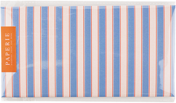 Изображение Конверт для денег Папери полоска бежево-голубой Борус м/у, 1 шт