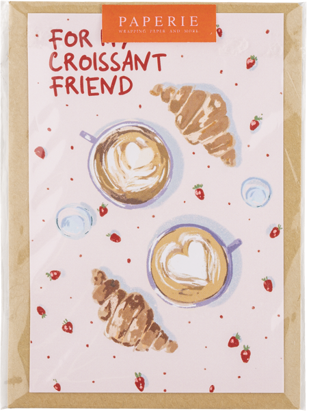 Изображение Открытка поздравительная Папери круассан фрэнд АртСервис-Дизайн м/у, 1 шт