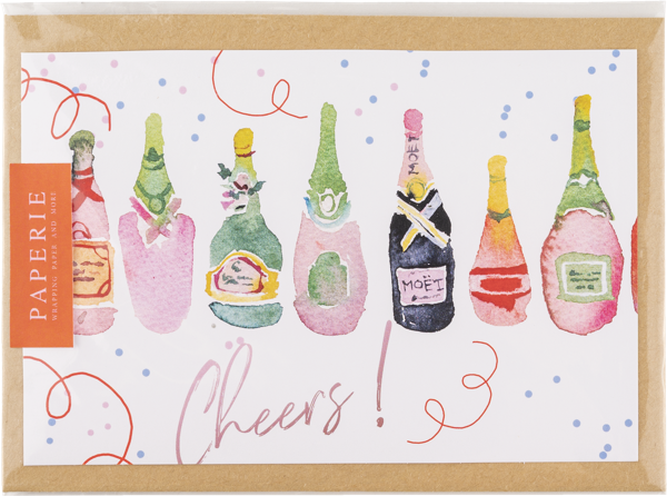 Изображение Открытка поздравительная Папери чирс шампанское АртСервис-Дизайн м/у, 1 шт