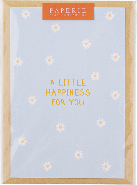 Изображение Открытка поздравительная Папери ромашки голубая АртСервис-Дизайн м/у, 1 шт