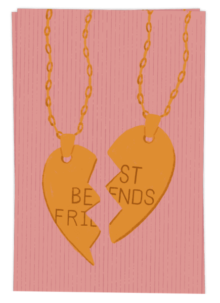 Изображение Открытка поздравительная Папери лучшему другу розовая АртСервис-Дизайн м/у, 1 шт