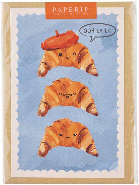 Изображение Открытка поздравительная Папери месье круассан АртСервис-Дизайн м/у, 1 шт