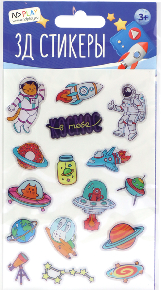 Изображение Стикеры НД плэй эД космос Вэньчжоу Криэйт м/у, 1 шт