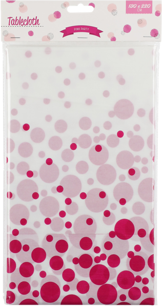 Изображение Скатерть 130*220см белая Купман розовые конфетти Купман Интернэшнл м/у, 1 шт