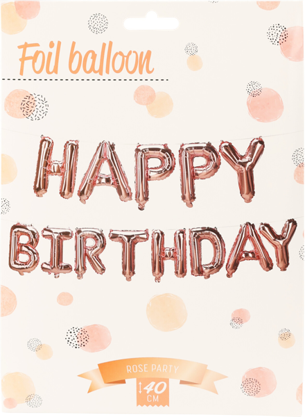 Изображение Шары 40см фольгированные Купман буквы хэппи бездей золоты Купман Интернэшнл м/у, 1 упак