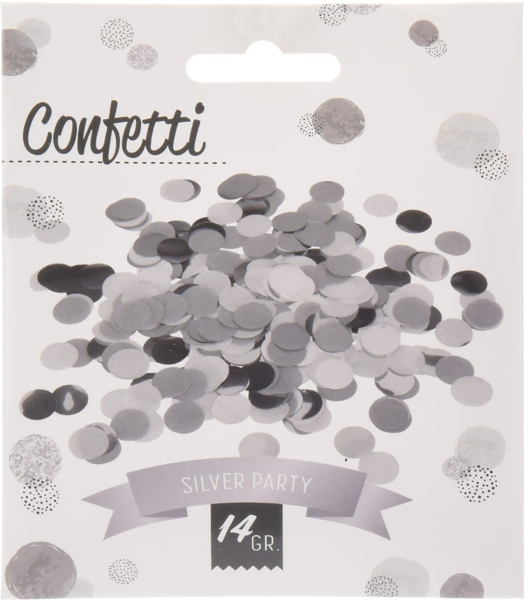 Изображение Конфетти белые серебряные Купман кружочки Купман Интернэшнл м/у, 14 г