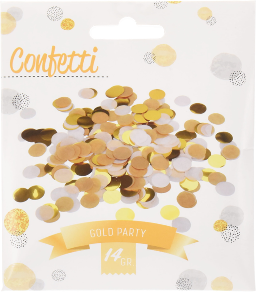 Изображение Конфетти белые золотые Купман кружочки Купман Интернэшнл м/у, 14 г