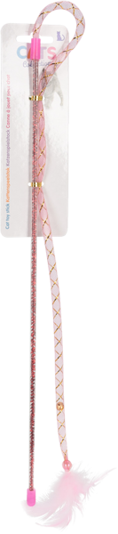 Изображение Дразнилка 38см для кошек Купман цветная с перьями Купман Интернэшнл м/у, 1 шт