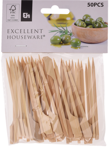 Изображение Шпажки 9см для канапе Купман бамбук Купман Интернэшнл м/у, 50 шт