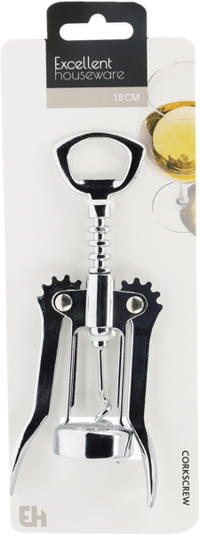 Изображение Штопор для бутылок Купман нерж сталь 2в1 механич Купман Интернэшнл , 1 шт