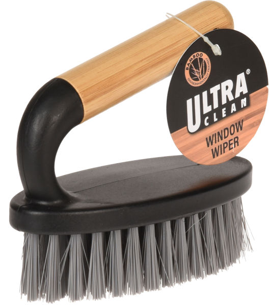 Изображение Щетка 14см для уборки Купман черная с ручкой из бамбук Купман Интернэшнл , 1 шт