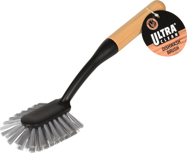 Изображение Щетка 27см для посуды Купман черная с ручкой из бамбук Купман Интернэшнл , 1 шт