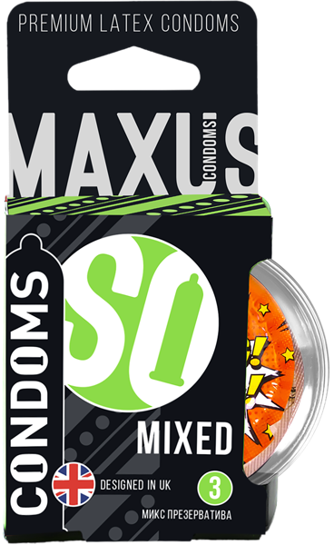 Изображение Презервативы 3 вида Максус эйр миксед ФармЛайн п/у, 3 шт