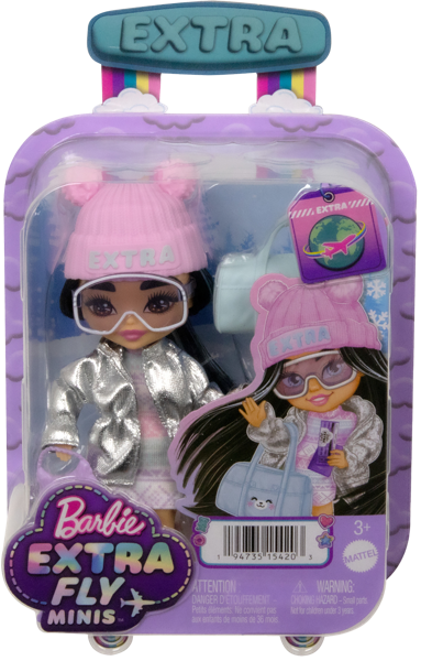 Изображение Кукла мини Барби экстра флай в пуховичке Маттэл к/у, 1 шт