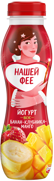 Изображение Йогурт питьевой Чудо банан клубника манго ВБД п/б, 260 мл