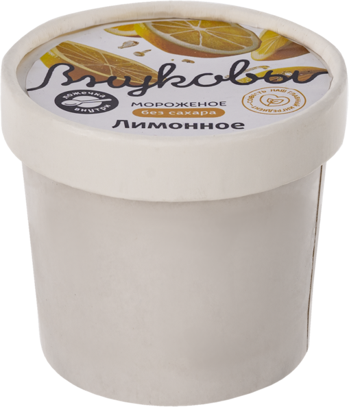 Изображение Мороженое г.Краснодар Внуковы лимонное без сахара ЭкоЖизнь карт/уп, 80 г
