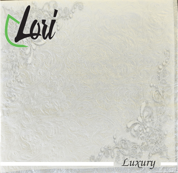Изображение Салфетки 3х-слойные Лори лакшери лакшери белые 33*33см Фабрика Люкс м/у, 16 шт