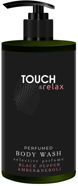Изображение Гель для душа парфюм Тач энд релакс черный перец нероли амбра Вимарт ООО п/у, 450 мл