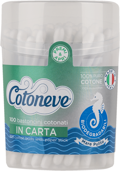 Изображение Ватные палочки 100% хлопок Котонев БИО Сисма п/у, 100 шт