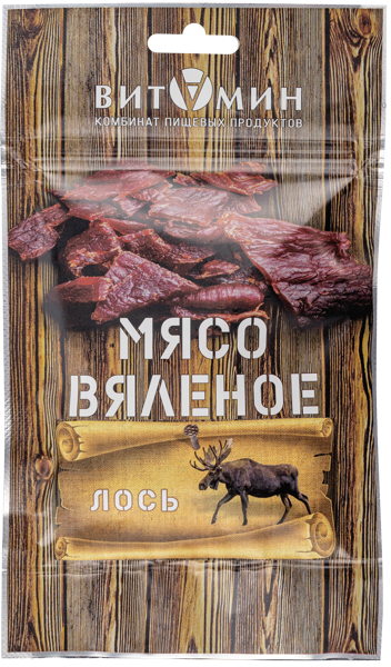 Изображение Мясо вяленое Деликатес дичь лось Деликатес дичь м/у, 50 г
