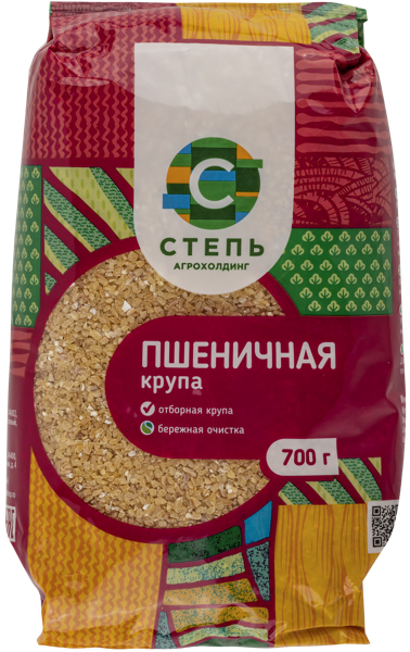 Изображение Крупа Пшеничная Агрохолдинг Степь Инвестпром-Опт м/у, 700 г