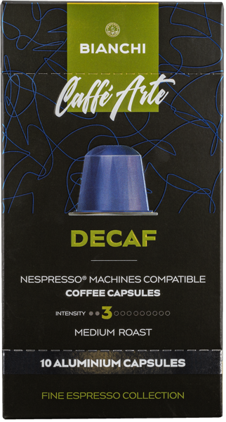 Изображение Кофе в капсулах 10 шт Бианчи Без кофеина 50% арабика Бианчи Кофе кор, 55 г