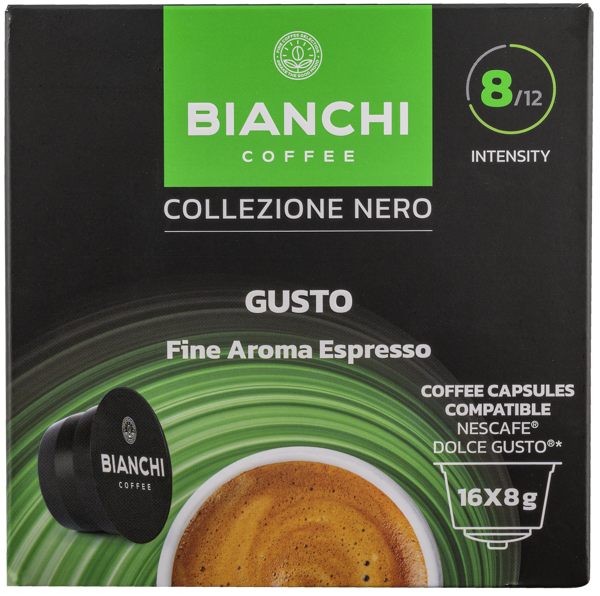 Изображение Кофе в капсулах 16 шт Бианчи Эспрессо 70% арабика Бианчи Кофе кор, 128 г