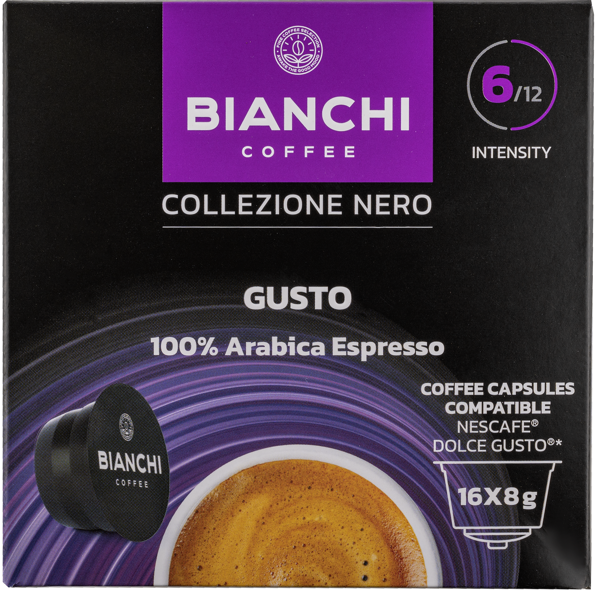 Изображение Кофе в капсулах 16 шт Бианчи эспрессо 100% арабика Бианчи Кофе кор, 128 г